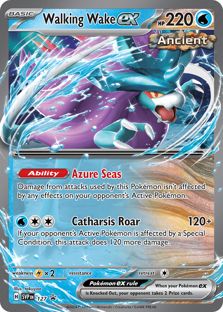 Walking Wake ex Pokémon card