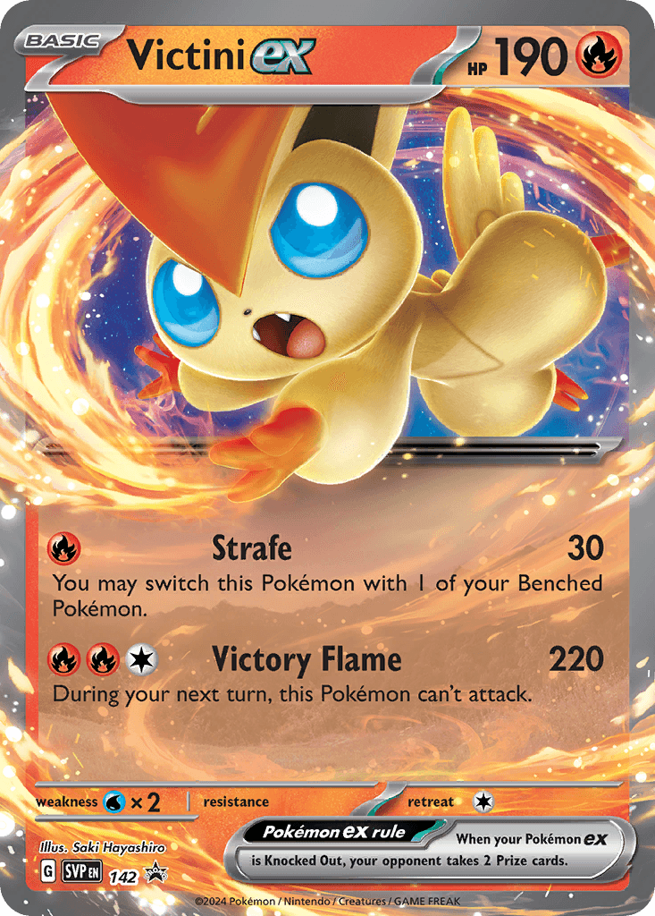 Victini ex Pokémon card