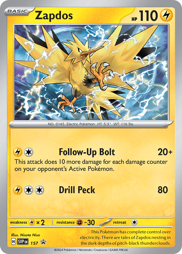 Zapdos Pokémon card