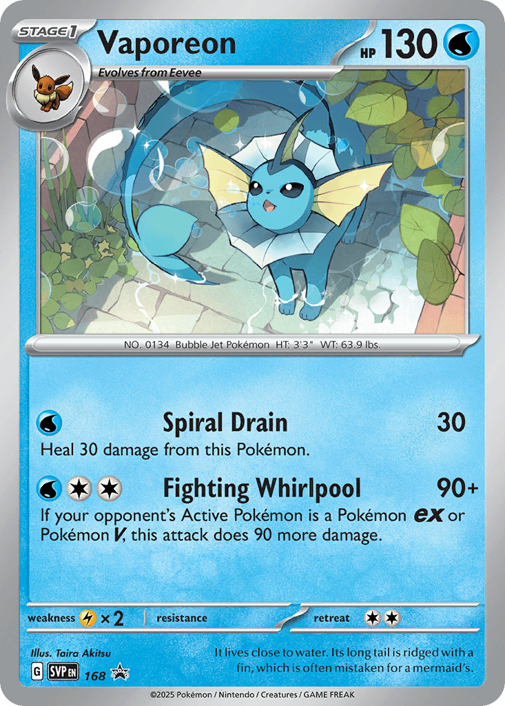 Vaporeon from Scarlet & Violet Promos