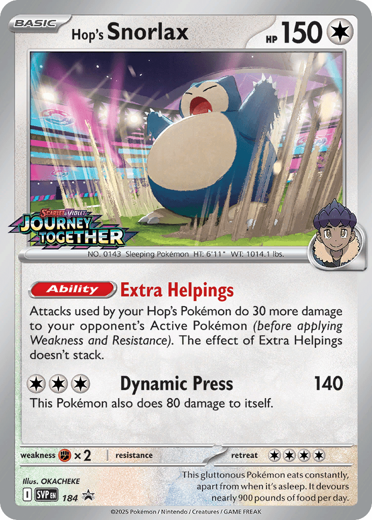 Hop's Snorlax from Scarlet & Violet Promos