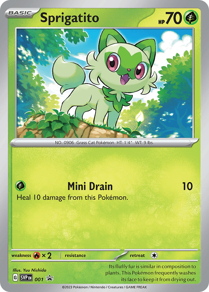 Sprigatito Pokémon card