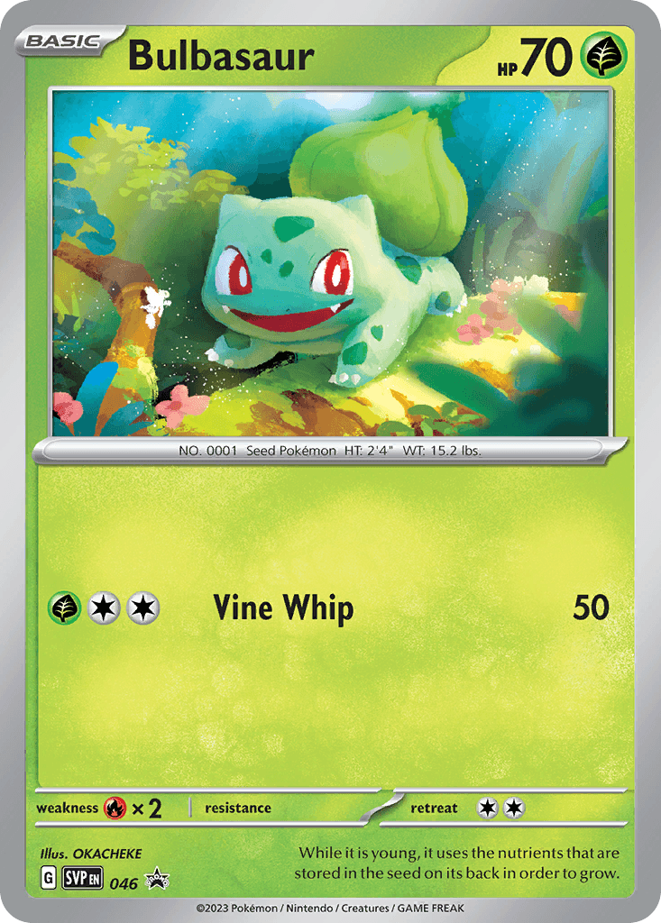 Bulbasaur Pokémon card