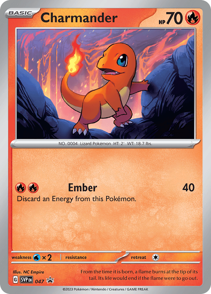 Charmander Pokémon card