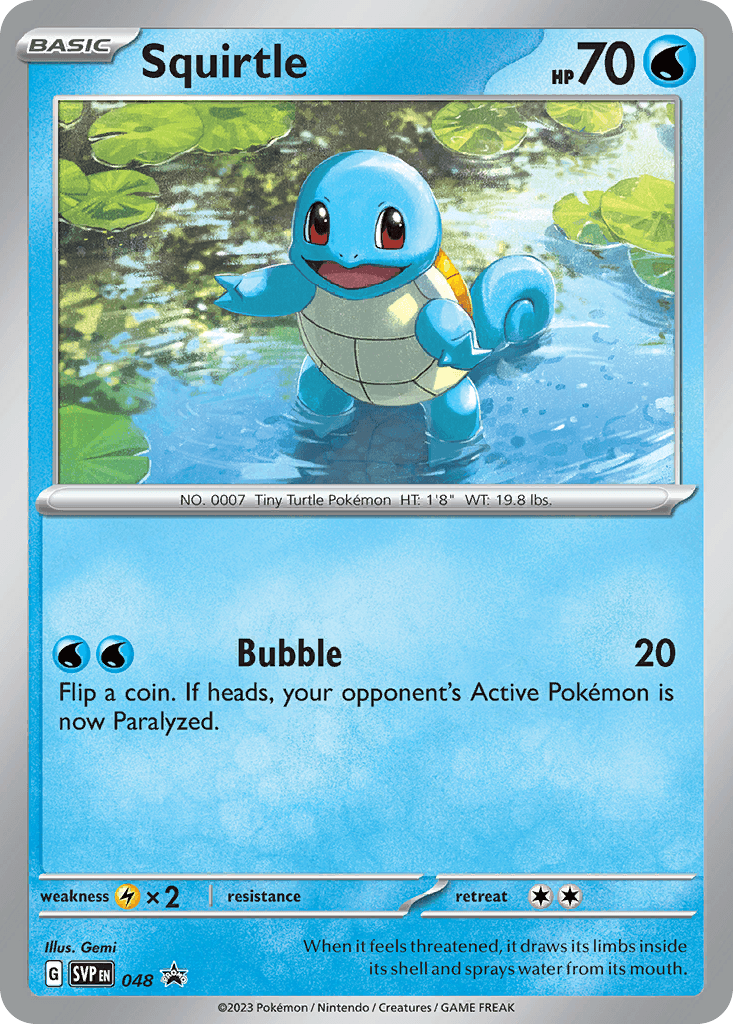 Squirtle Pokémon card
