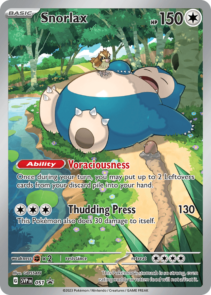 Snorlax from Scarlet & Violet Black Star Promos