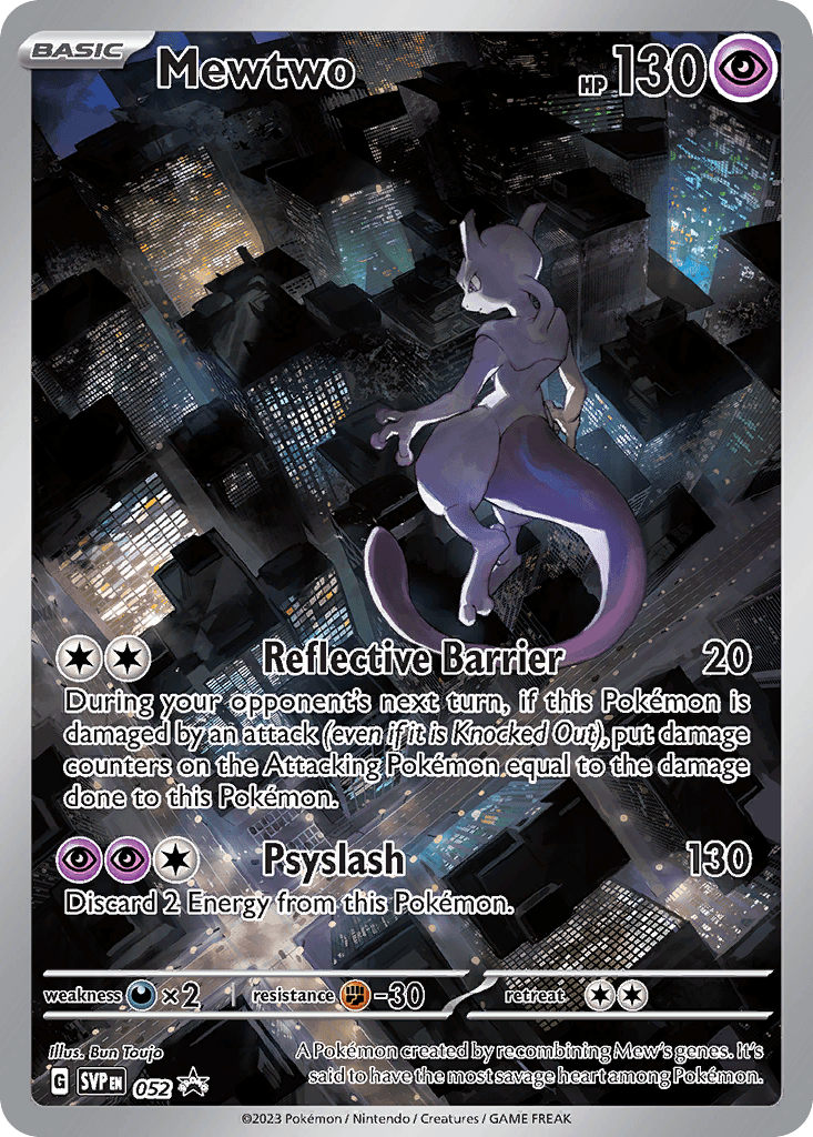 Mewtwo from Scarlet & Violet Black Star Promos