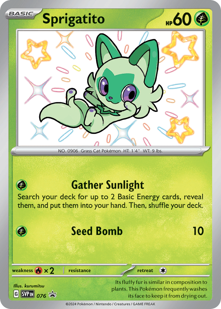 Sprigatito Pokémon card