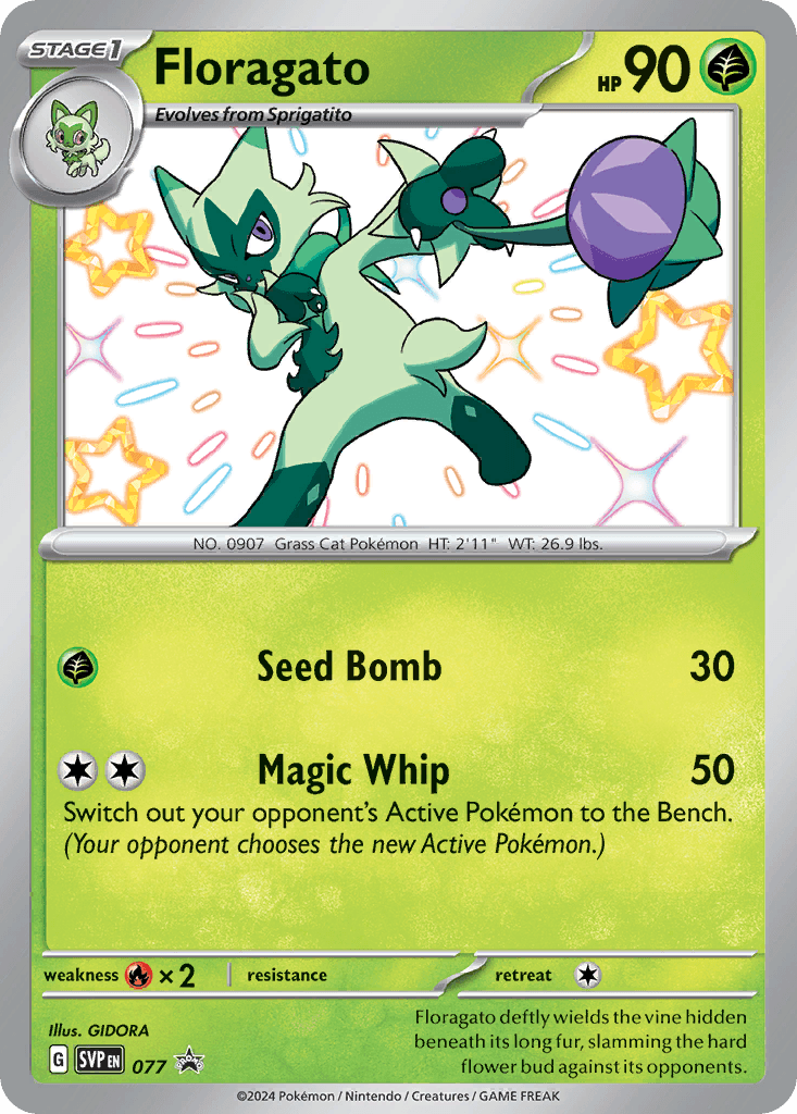 Floragato Pokémon card