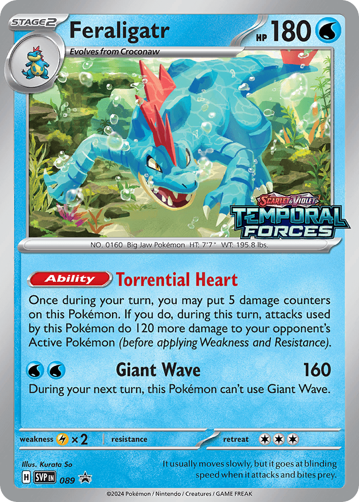 Feraligatr Pokémon card
