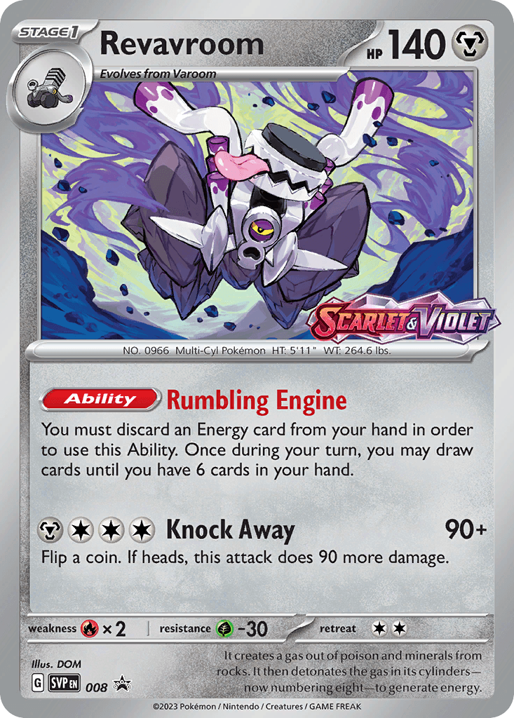 Revavroom Pokémon card
