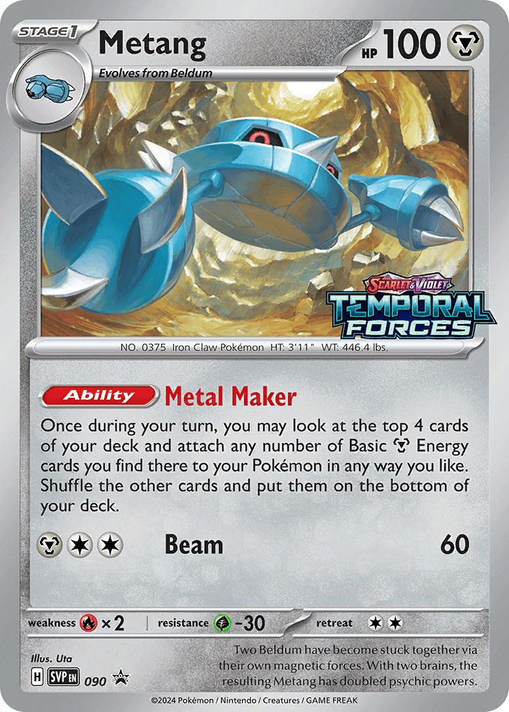 Metang Pokémon card