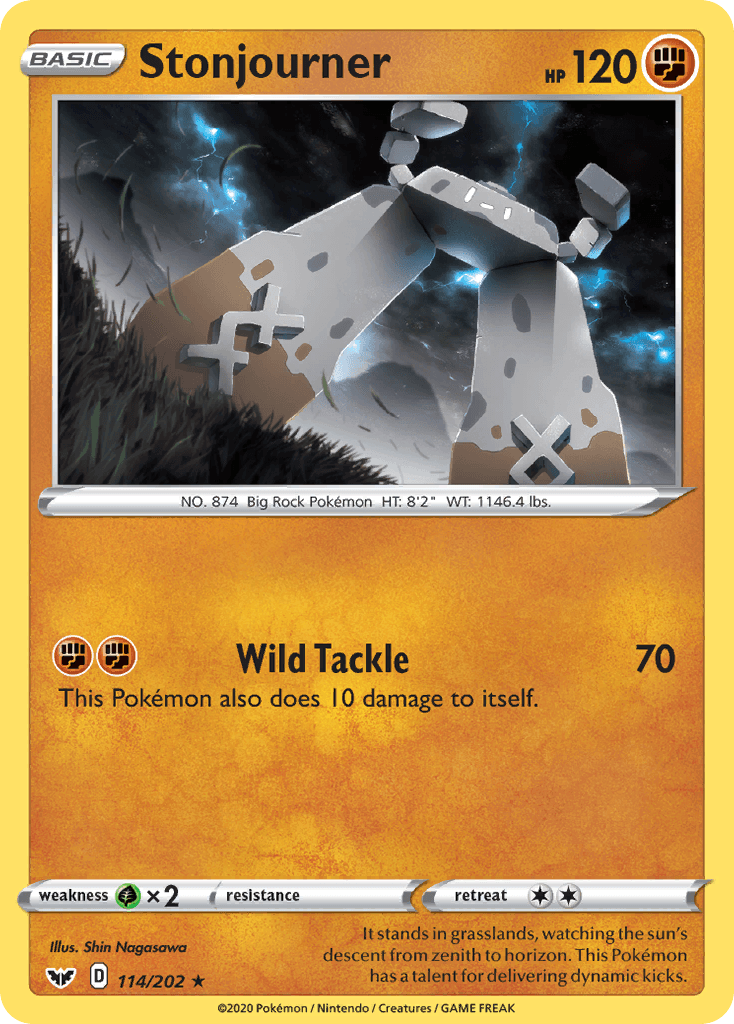 Stonjourner Pokémon card