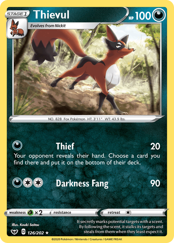 Thievul Pokémon card