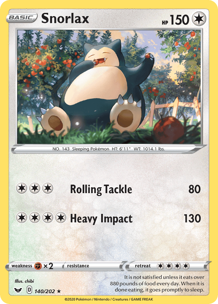 Snorlax from Sword & Shield
