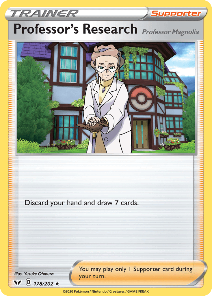 Professor's Research (Professor Magnolia) Pokémon card