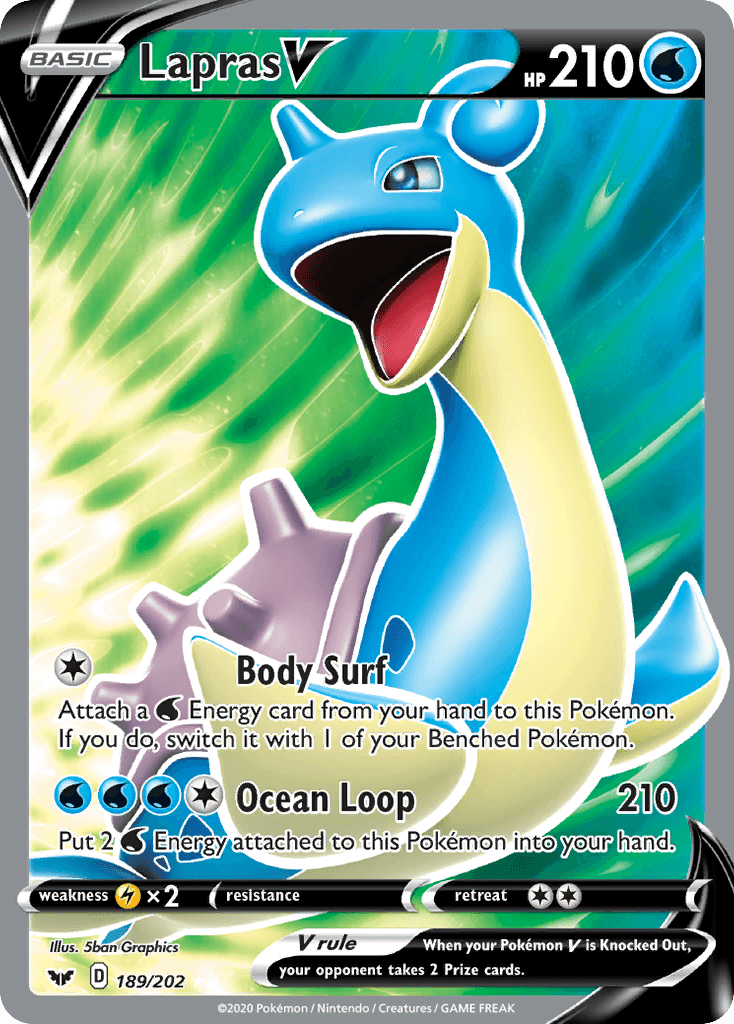 Lapras V from Sword & Shield