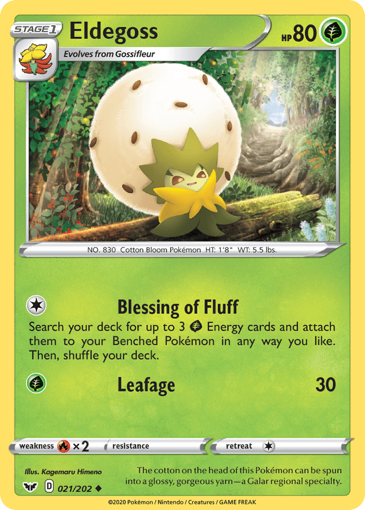 Eldegoss Pokémon card