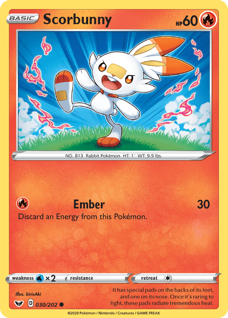 Scorbunny Pokémon card
