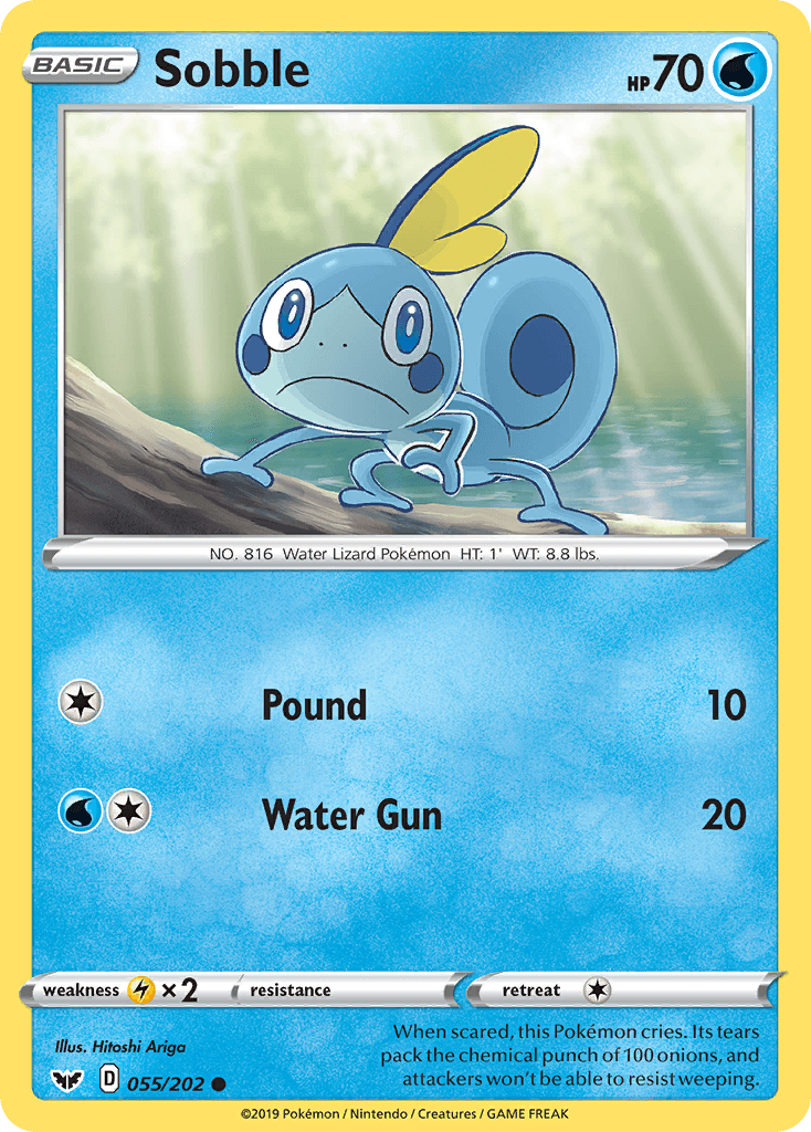 Sobble Pokémon card