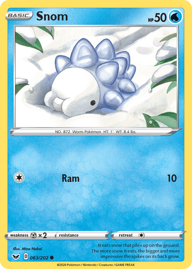 Snom Pokémon card