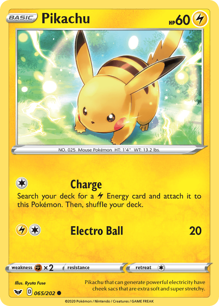 Pikachu from Sword & Shield