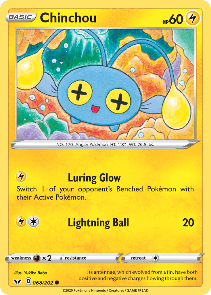 Chinchou Pokémon card