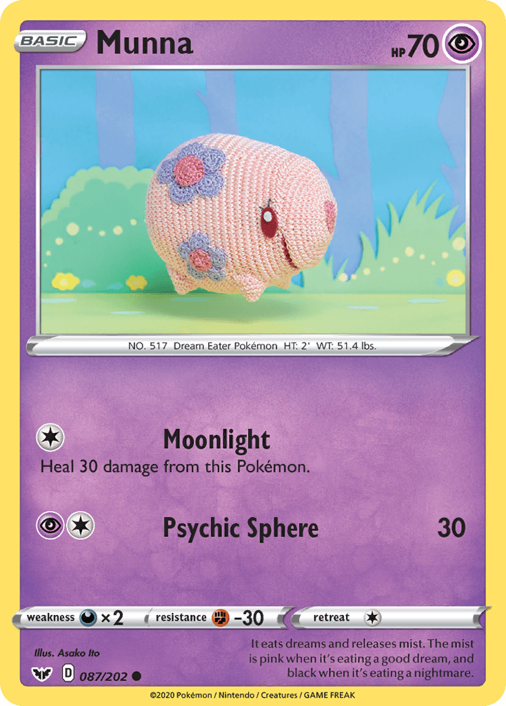 Munna Pokémon card