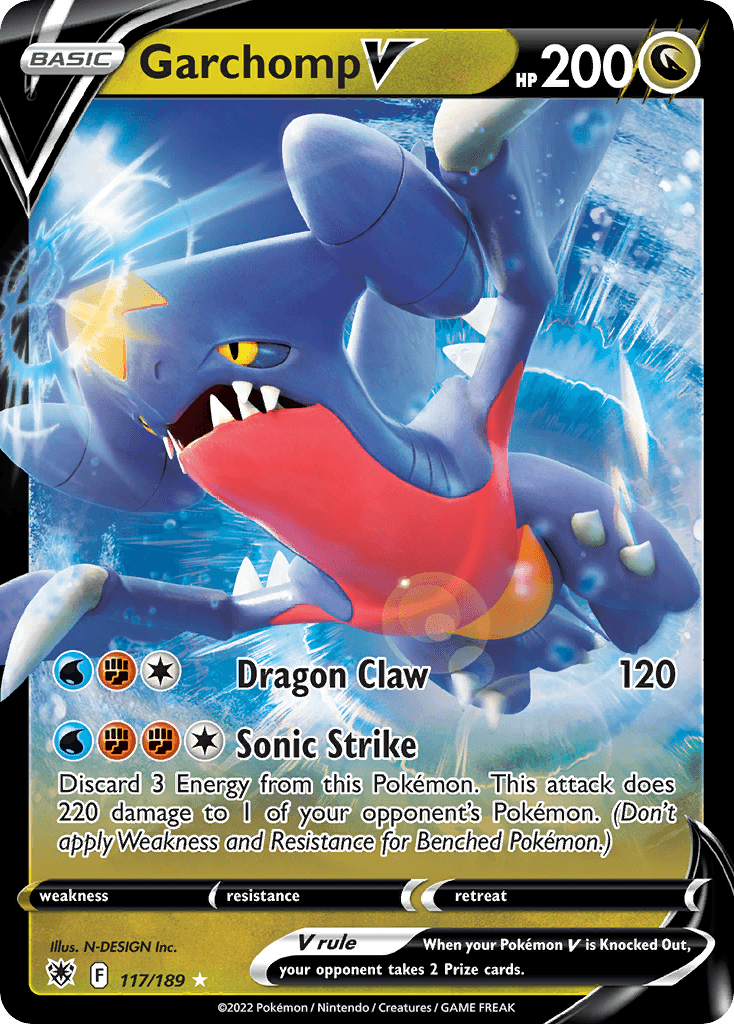 Garchomp V Pokémon card