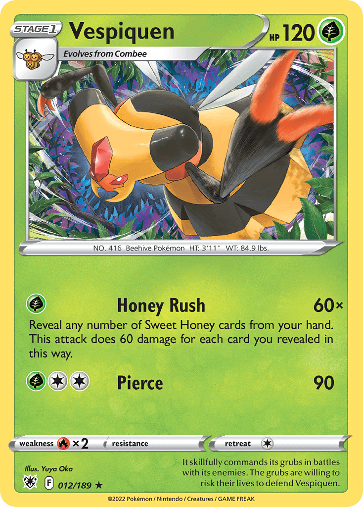 Vespiquen Pokémon card