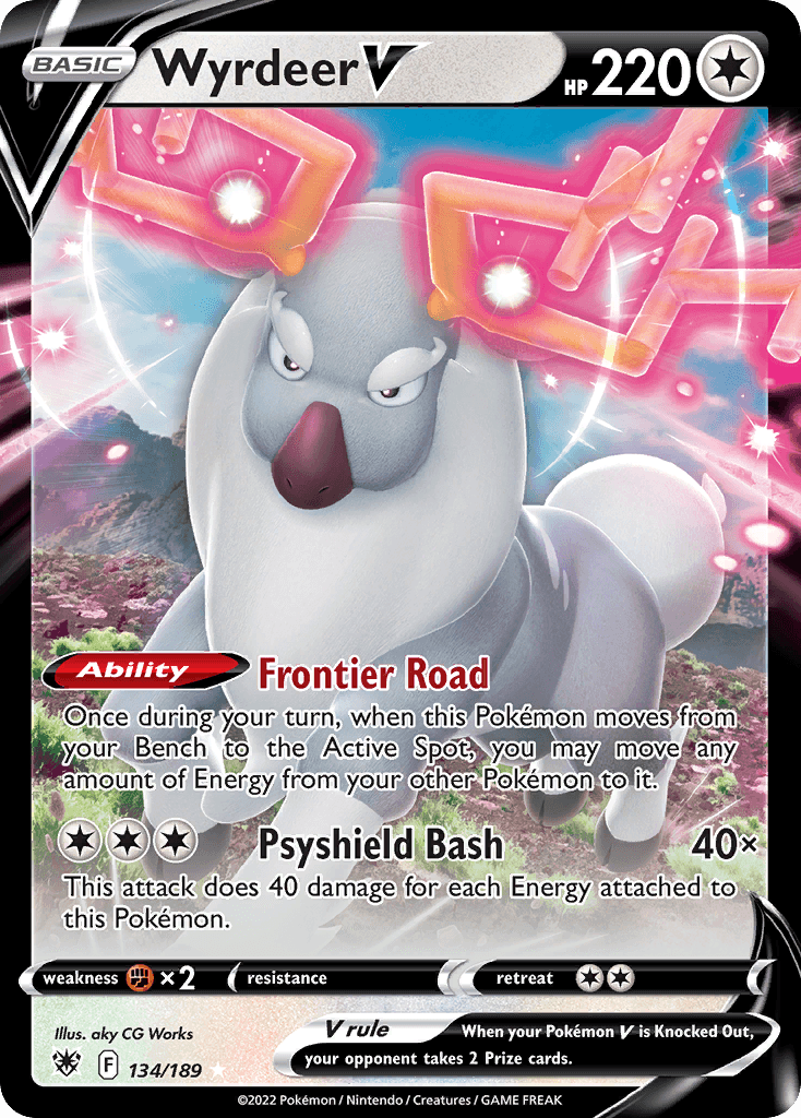 Wyrdeer V Pokémon card