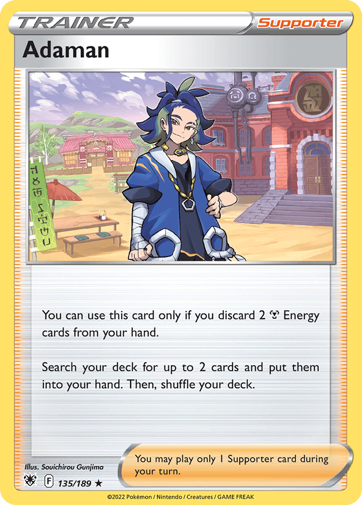 Adaman Pokémon card