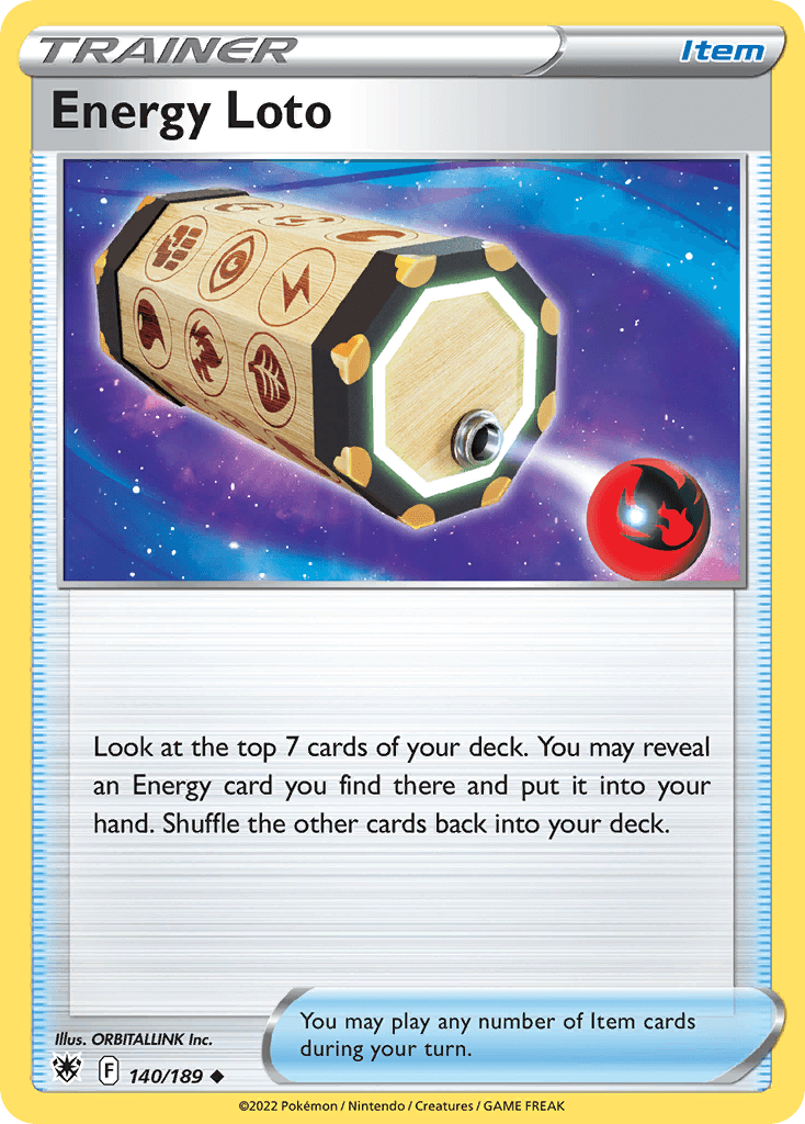 Energy Loto Pokémon card