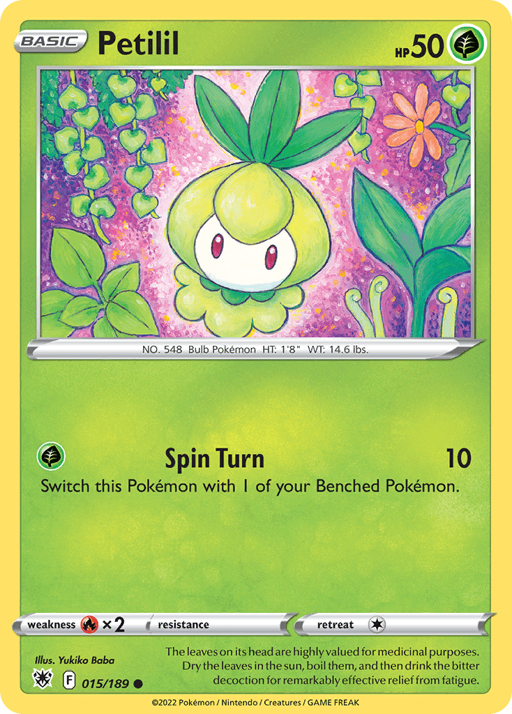 Petilil Pokémon card