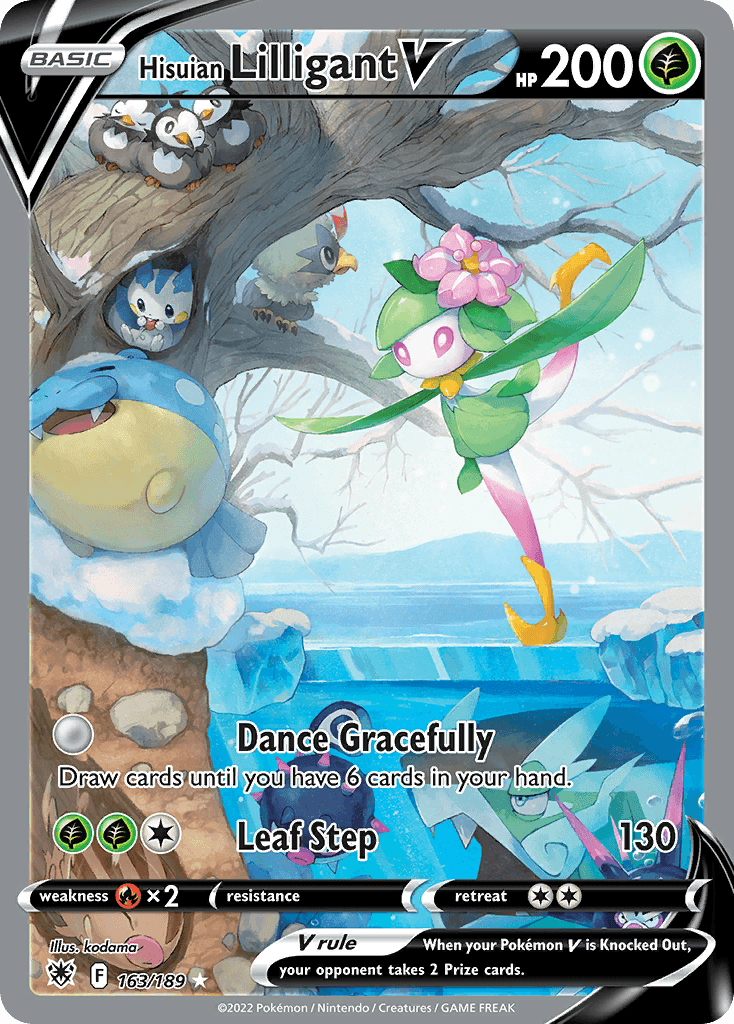 Hisuian Lilligant V Pokémon card