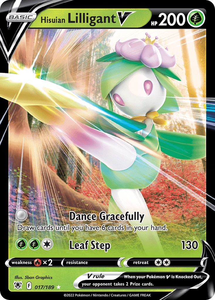 Hisuian Lilligant V Pokémon card