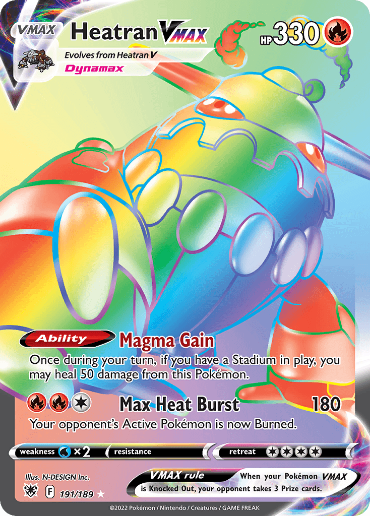 Heatran VMAX Pokémon card