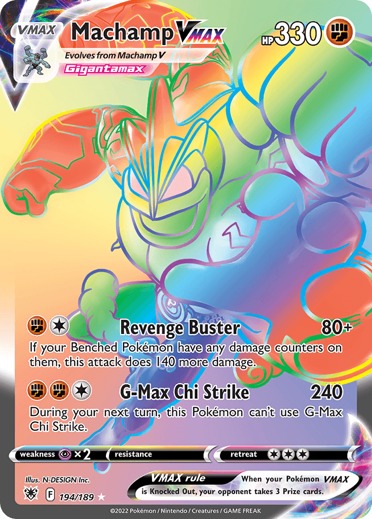 Machamp VMAX Pokémon card