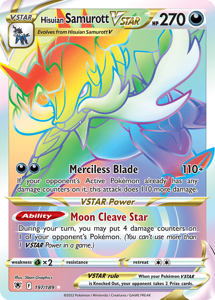 Hisuian Samurott VSTAR Pokémon card