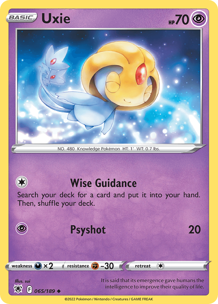 Uxie Pokémon card