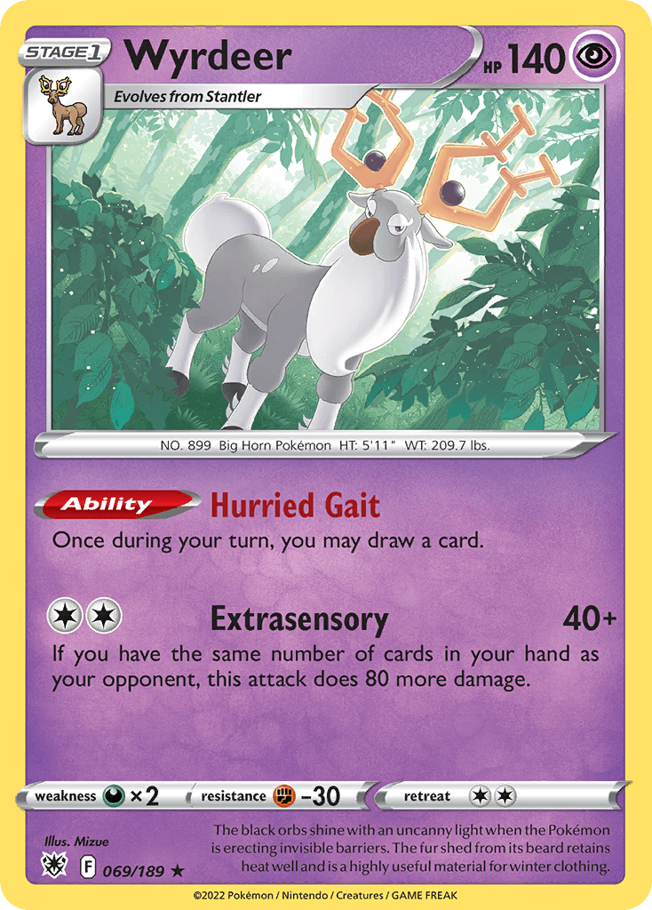 Wyrdeer Pokémon card