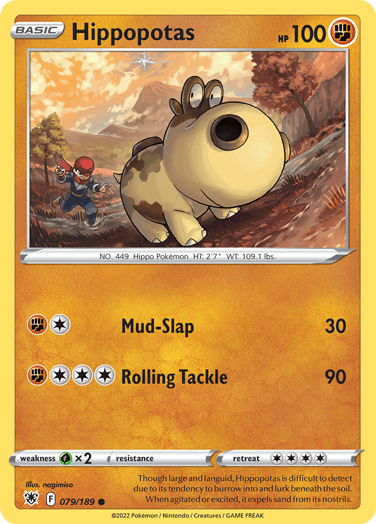 Hippopotas Pokémon card