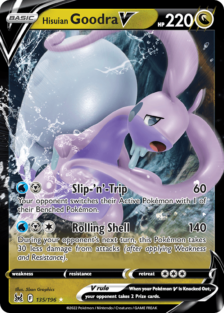 Hisuian Goodra V Pokémon card