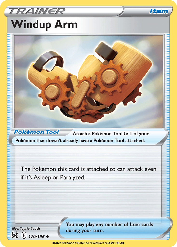 Windup Arm Pokémon card