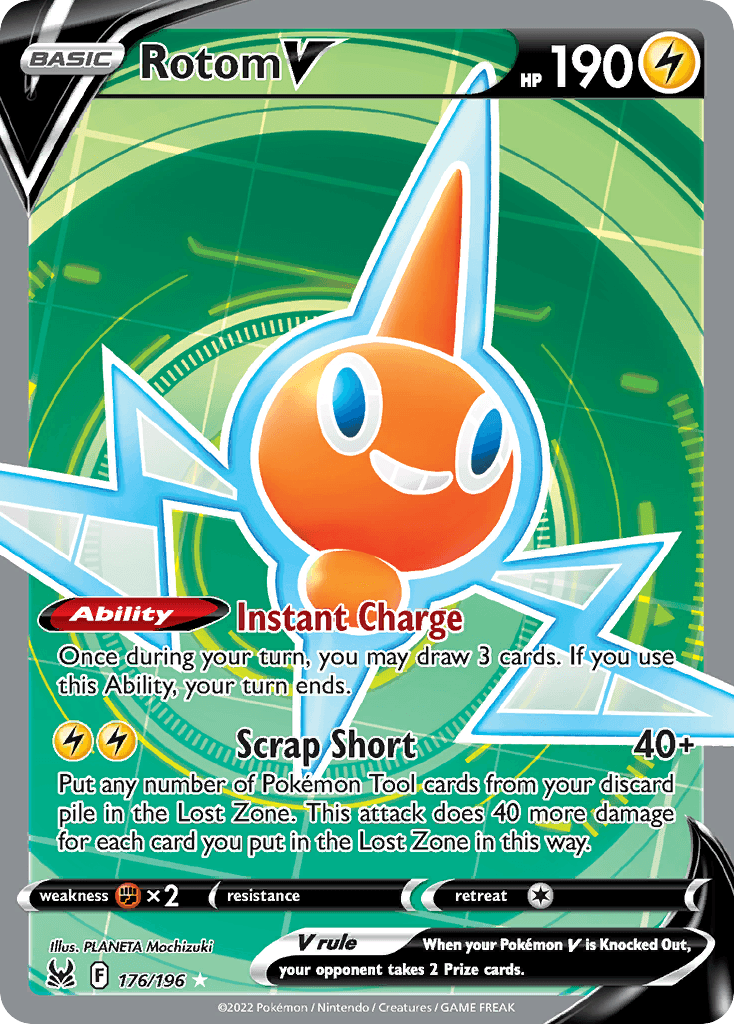 Rotom V Pokémon card
