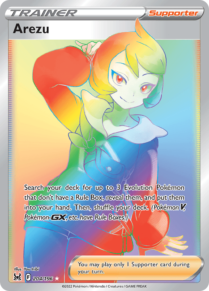 Arezu Pokémon card