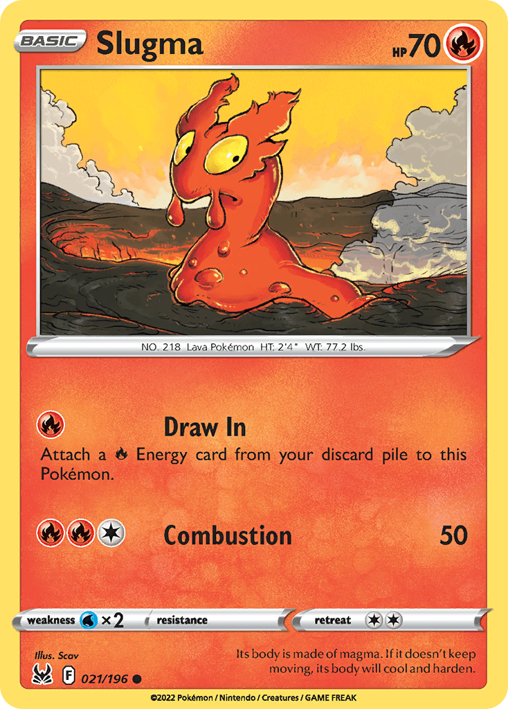 Slugma Pokémon card