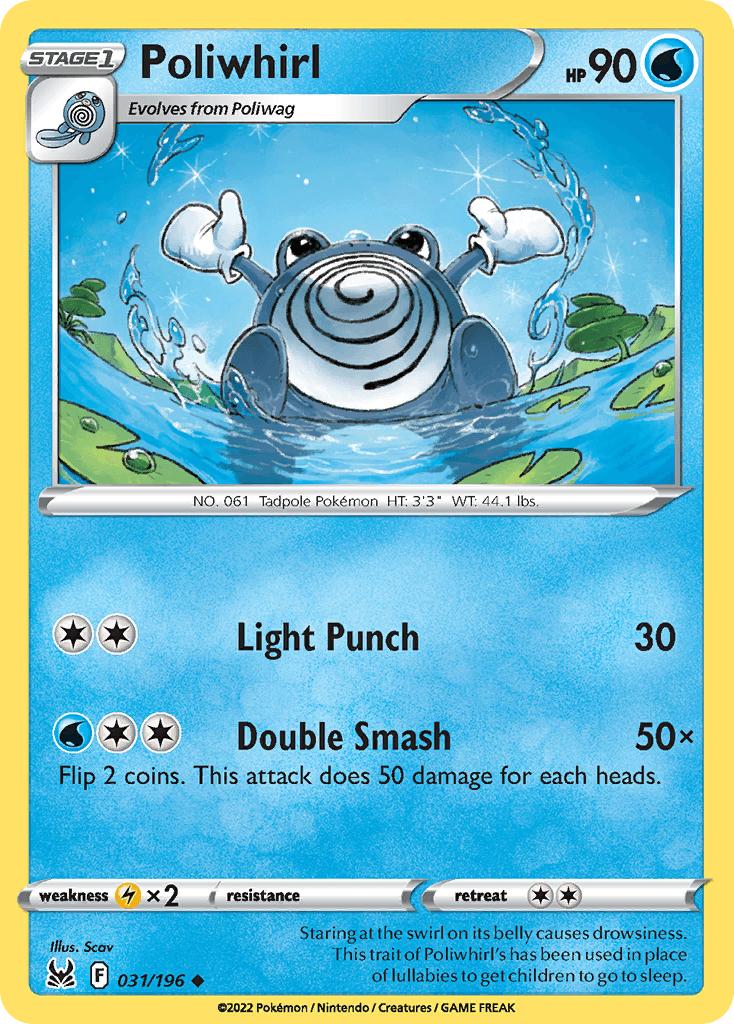 Poliwhirl Pokémon card