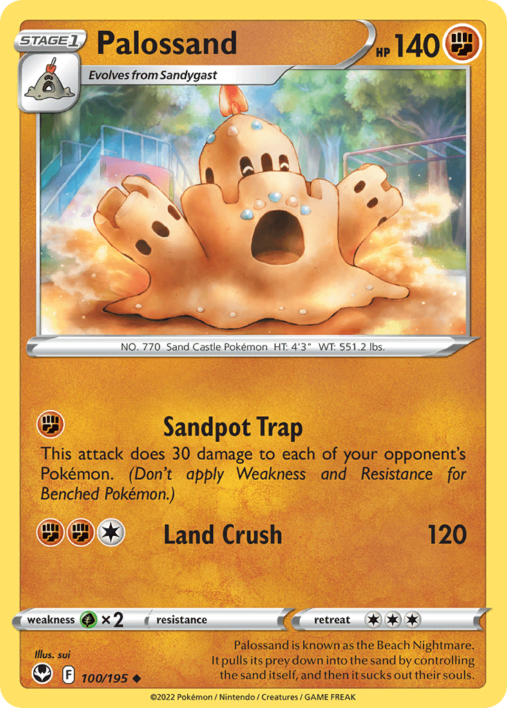 Palossand Pokémon card