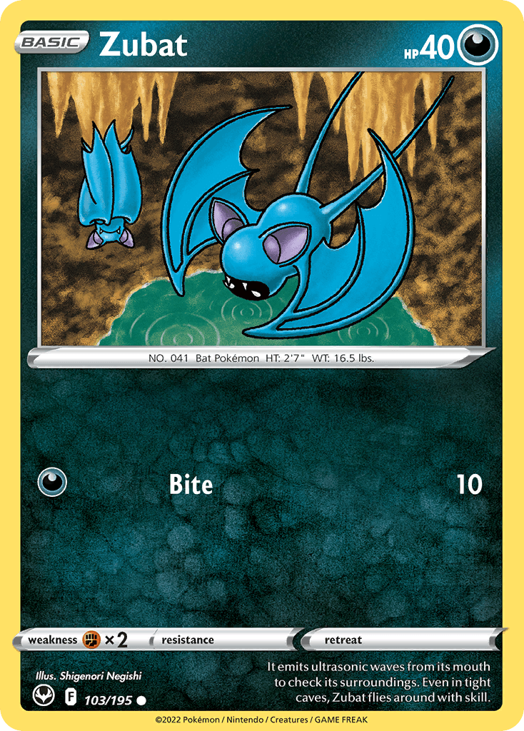 Zubat Pokémon card